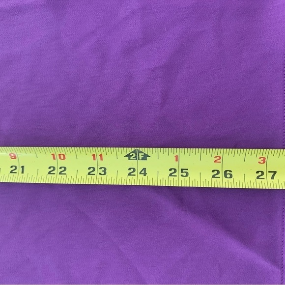 Susan Graves Silky Purple Button Down Blouse Sz 16 Sexy CEO City Girl Boho Vibes - Picture 8 of 11